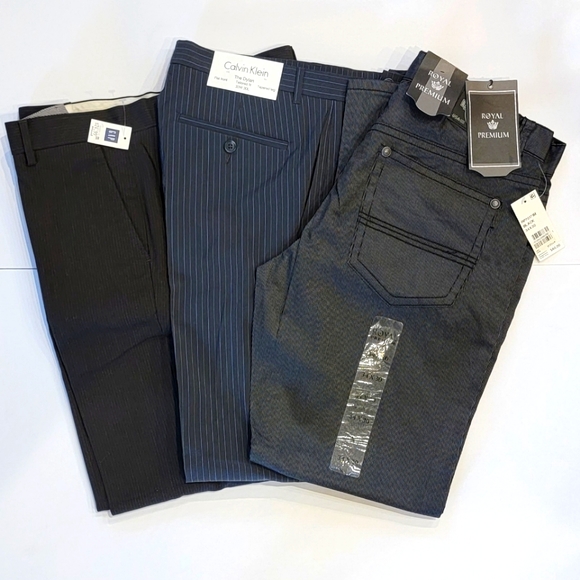 MENS PANTS CALVIN KLEIN, GAP AND ROYAL PREMIUM MENS PANTS/ MENS DRESS PANTS - Picture 16 of 16